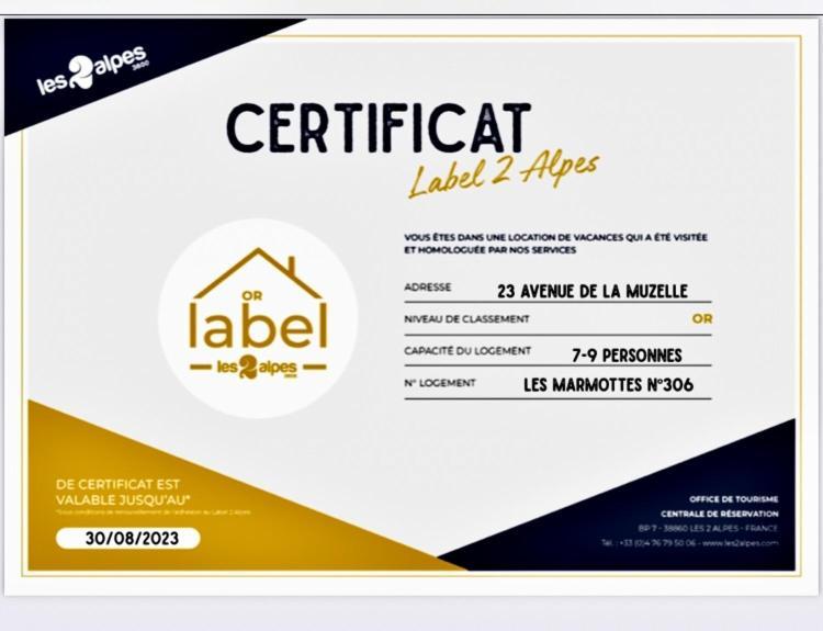 Label OR appartement spacieux proximité pistes Les Deux Alpes Exterior foto
